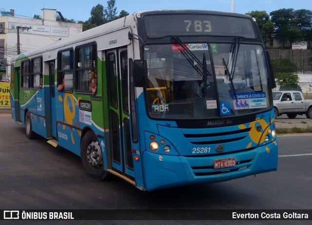 Viação Satélite 25281 na cidade de Cariacica, Espírito Santo, Brasil, por Everton Costa Goltara. ID da foto: 8424896.