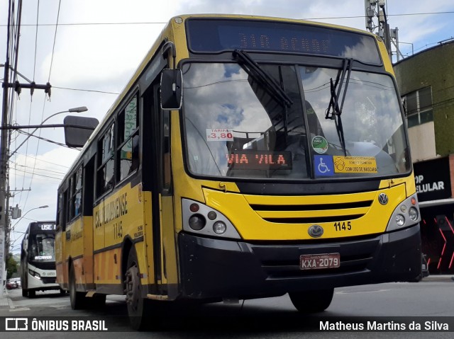 Viação Sul Fluminense 1145 na cidade de Volta Redonda, Rio de Janeiro, Brasil, por Matheus Martins da Silva. ID da foto: 8423477.