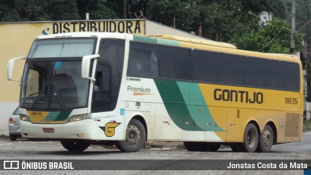 Empresa Gontijo de Transportes 11835 na cidade de Coronel Fabriciano, Minas Gerais, Brasil, por Jonatas Costa da Mata. ID da foto: 8424229.