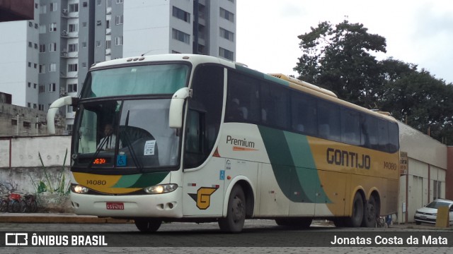 Empresa Gontijo de Transportes 14080 na cidade de Coronel Fabriciano, Minas Gerais, Brasil, por Jonatas Costa da Mata. ID da foto: 8424236.