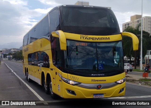 Viação Itapemirim 17011 na cidade de Cariacica, Espírito Santo, Brasil, por Everton Costa Goltara. Número da foto: #8423372.