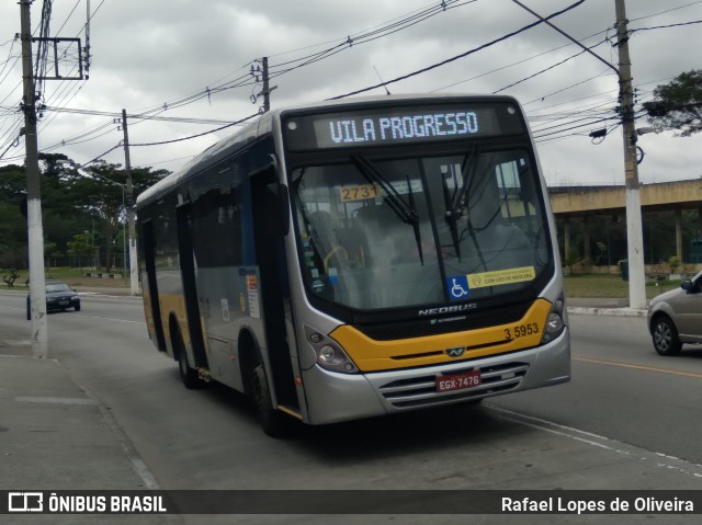 Upbus Qualidade em Transportes 3 5953 na cidade de São Paulo, São Paulo, Brasil, por Rafael Lopes de Oliveira. Número da foto: #8427961.