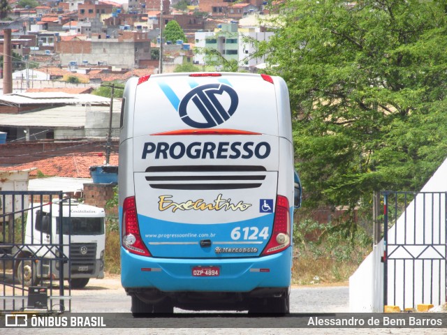 Auto Viação Progresso 6124 na cidade de Caruaru, Pernambuco, Brasil, por Alessandro de Bem Barros. Número da foto: #8428333.