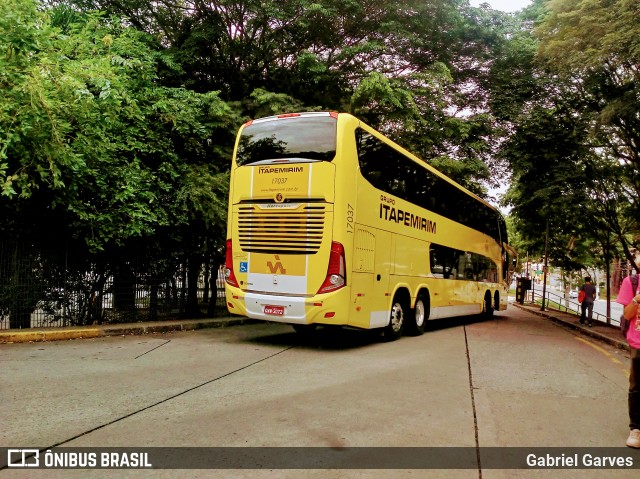 Viação Itapemirim 17037 na cidade de São Paulo, São Paulo, Brasil, por Gabriel Garves. Número da foto: #8430136.