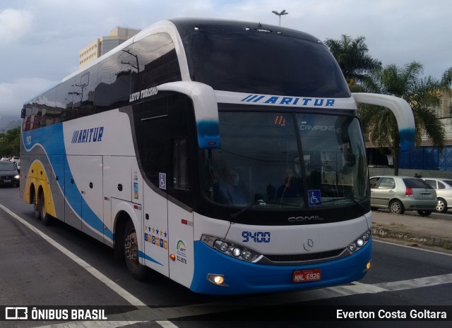 Aritur Transporte e Turismo 9400 na cidade de Cariacica, Espírito Santo, Brasil, por Everton Costa Goltara. ID da foto: 8428983.