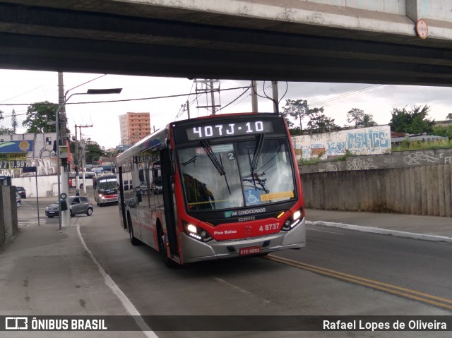 Express Transportes Urbanos Ltda 4 8737 na cidade de São Paulo, São Paulo, Brasil, por Rafael Lopes de Oliveira. Número da foto: #8429291.