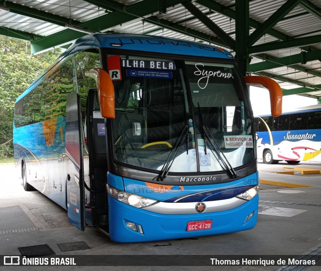 Litorânea Transportes Coletivos 5871 na cidade de Guarulhos, São Paulo, Brasil, por Thomas Henrique de Moraes. Número da foto: #8432062.