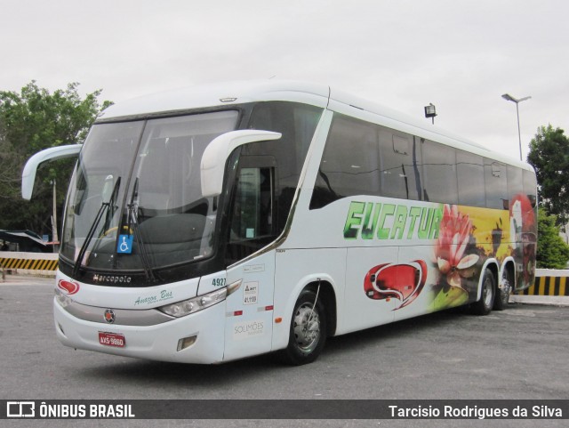 Eucatur - Empresa União Cascavel de Transportes e Turismo 4927 na cidade de Aparecida, São Paulo, Brasil, por Tarcisio Rodrigues da Silva. ID da foto: 8432028.