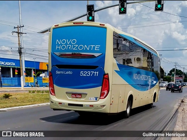 Viação Novo Horizonte 523711 na cidade de Cuiabá, Mato Grosso, Brasil, por Guilherme Henrique. ID da foto: 8432434.