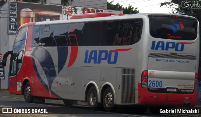 Viação Santana Iapó 2600 na cidade de Ponta Grossa, Paraná, Brasil, por Gabriel Michalski. ID da foto: 8433168.