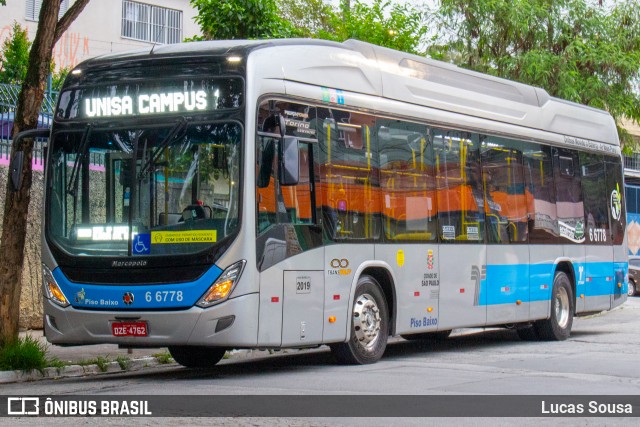 Transwolff Transportes e Turismo 6 6778 na cidade de São Paulo, São Paulo, Brasil, por Lucas Sousa. ID da foto: 8433507.