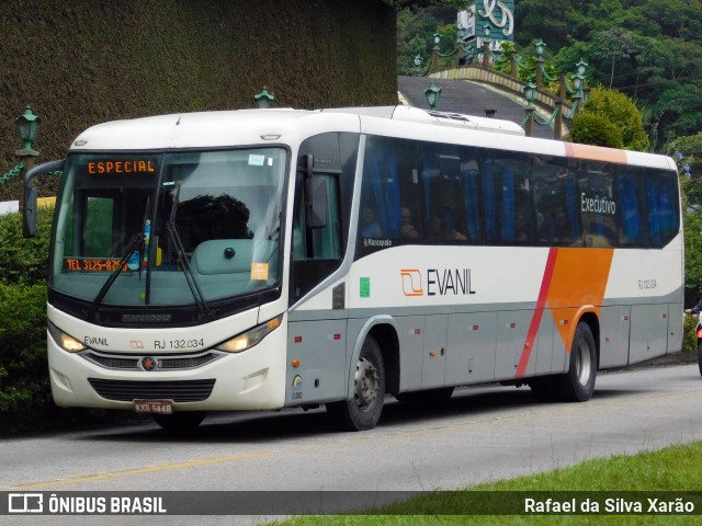 Evanil Transportes e Turismo RJ 132.034 na cidade de Petrópolis, Rio de Janeiro, Brasil, por Rafael da Silva Xarão. Número da foto: #8434029.
