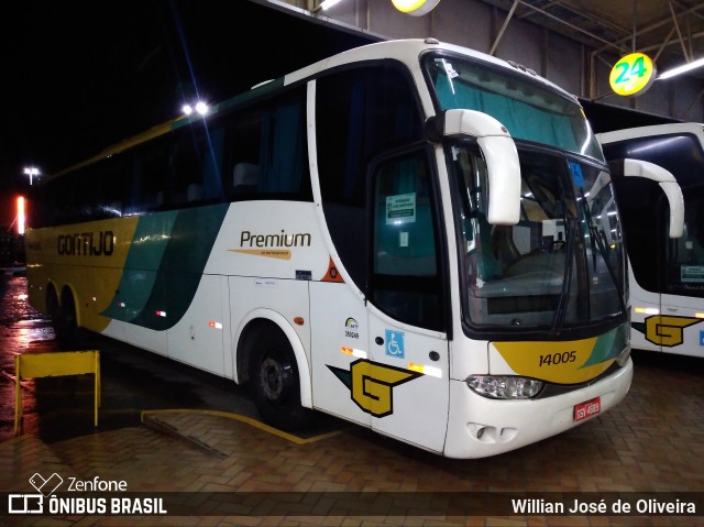 Empresa Gontijo de Transportes 14005 na cidade de Perdões, Minas Gerais, Brasil, por Willian José de Oliveira. ID da foto: 8434856.