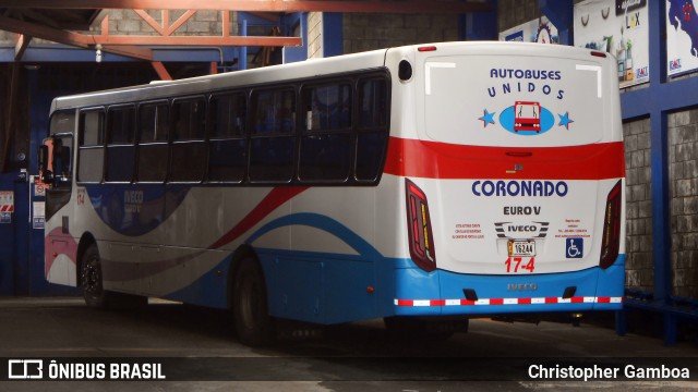 Transportes Coronado 17-4 na cidade de San José, San José, Costa Rica, por Christopher Gamboa. ID da foto: 8435298.