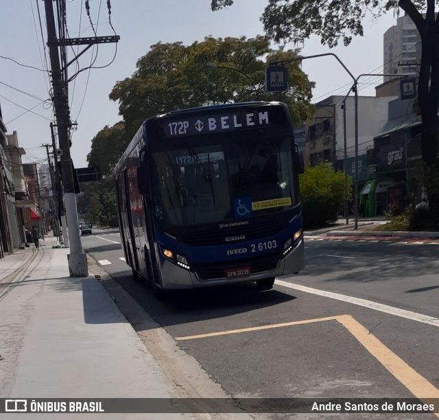 Transcooper > Norte Buss 2 6103 na cidade de São Paulo, São Paulo, Brasil, por Andre Santos de Moraes. Número da foto: #8435946.