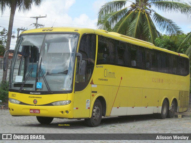 Viação Itapemirim 8821 na cidade de Fortaleza, Ceará, Brasil, por Alisson Wesley. Número da foto: #8435414.