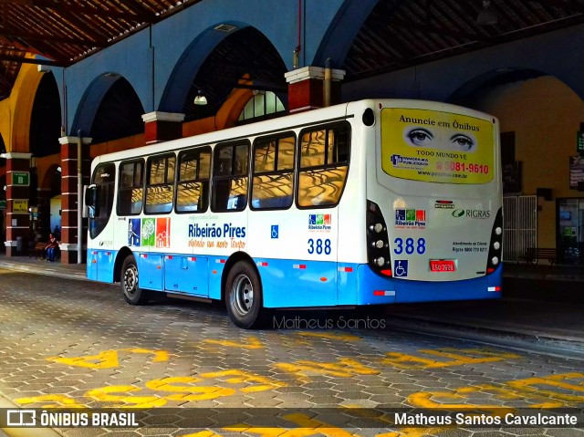 Rigras Transporte Coletivo e Turismo 388 na cidade de Ribeirão Pires, São Paulo, Brasil, por Matheus Santos Cavalcante. ID da foto: 8436076.