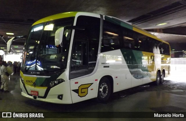 Empresa Gontijo de Transportes 10905 na cidade de Belo Horizonte, Minas Gerais, Brasil, por Marcelo Horta. ID da foto: 8436738.