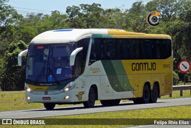 Empresa Gontijo de Transportes 19145 na cidade de Bauru, São Paulo, Brasil, por Felipe Rhis Elias. ID da foto: 8436825.