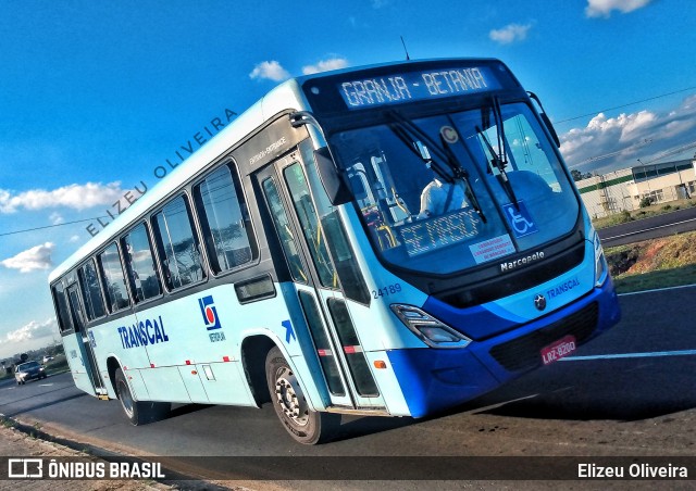 Transcal Sul Transportes Coletivos 24189 na cidade de Cachoeirinha, Rio Grande do Sul, Brasil, por Elizeu Oliveira. Número da foto: #8436237.