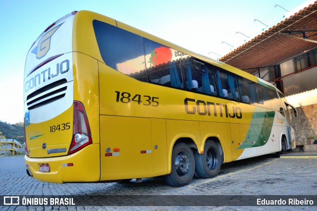 Empresa Gontijo de Transportes 18435 na cidade de Camanducaia, Minas Gerais, Brasil, por Eduardo Ribeiro. ID da foto: 8439935.