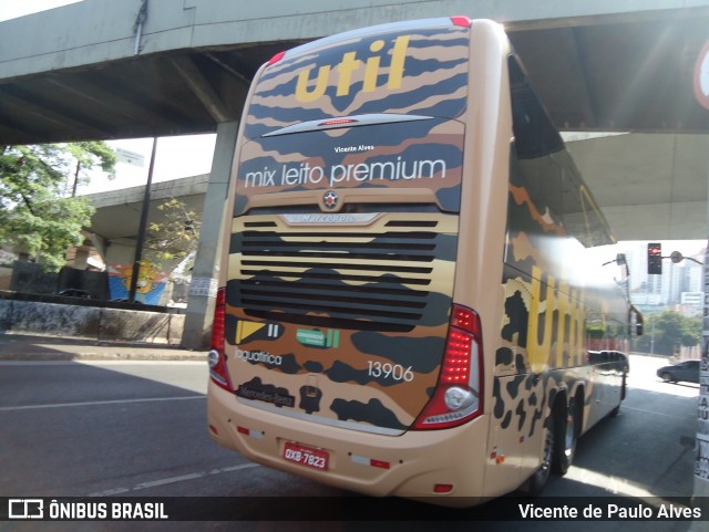 UTIL - União Transporte Interestadual de Luxo 13906 na cidade de Belo Horizonte, Minas Gerais, Brasil, por Vicente de Paulo Alves. Número da foto: #8437744.