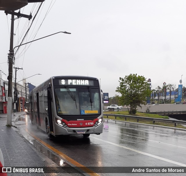 Express Transportes Urbanos Ltda 4 8795 na cidade de São Paulo, São Paulo, Brasil, por Andre Santos de Moraes. Número da foto: #8438880.