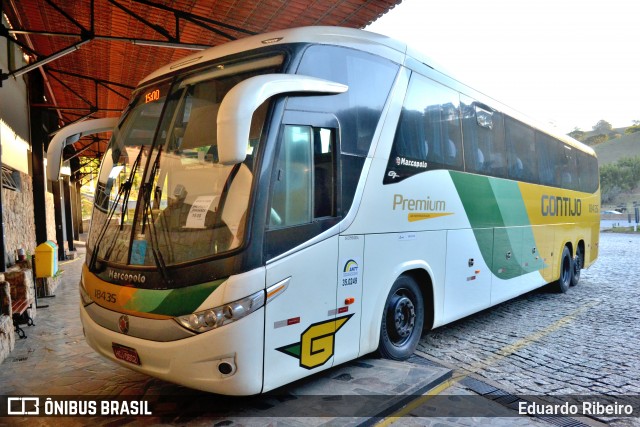 Empresa Gontijo de Transportes 18435 na cidade de Camanducaia, Minas Gerais, Brasil, por Eduardo Ribeiro. ID da foto: 8439933.