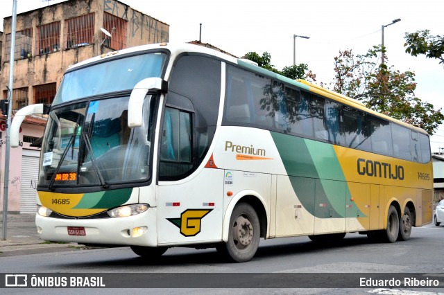 Empresa Gontijo de Transportes 14685 na cidade de Belo Horizonte, Minas Gerais, Brasil, por Eduardo Ribeiro. ID da foto: 8439931.