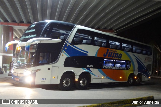 Viação Juína 1501 na cidade de Cuiabá, Mato Grosso, Brasil, por Junior Almeida. ID da foto: 8439331.