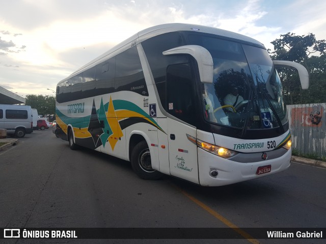 Viação Transpiauí 520 na cidade de Brasília, Distrito Federal, Brasil, por William Gabriel. ID da foto: 7485355.