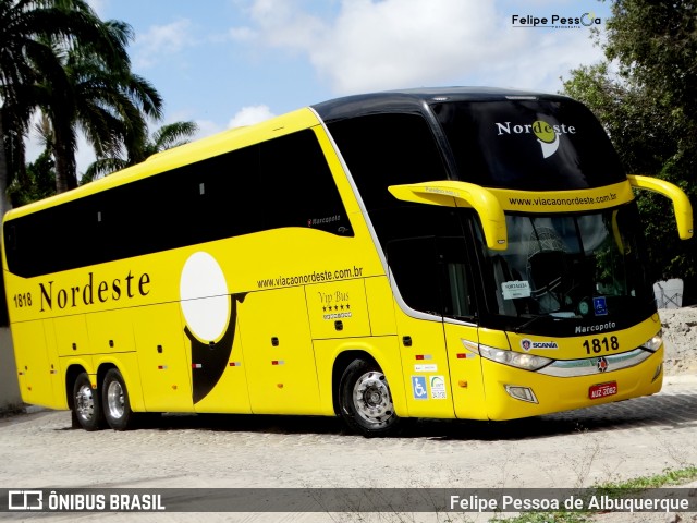 Viação Nordeste 1818 na cidade de Fortaleza, Ceará, Brasil, por Felipe Pessoa de Albuquerque. Número da foto: #7485580.