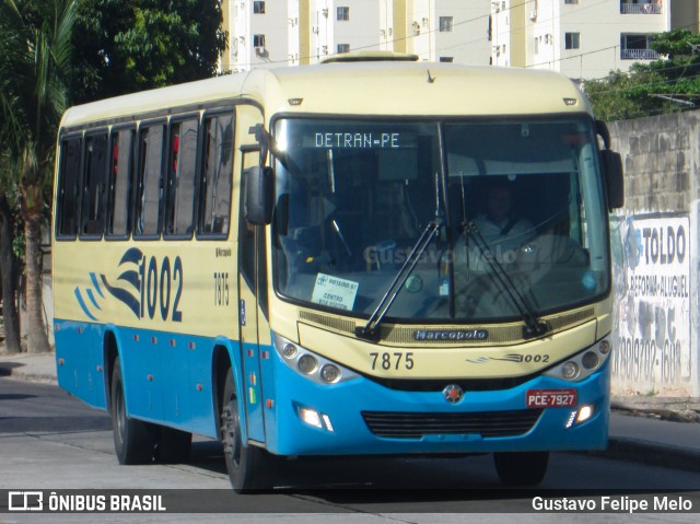 Expresso 1002 7875 na cidade de Recife, Pernambuco, Brasil, por Gustavo Felipe Melo. ID da foto: 7485855.