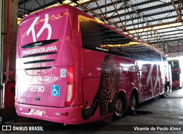 Transbrasiliana Transportes e Turismo 2730 na cidade de Goiânia, Goiás, Brasil, por Vicente de Paulo Alves. ID da foto: 7486728.