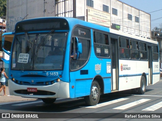 Viação Cidade Dutra 6 1453 na cidade de São Paulo, São Paulo, Brasil, por Rafael Santos Silva. ID da foto: 7485483.