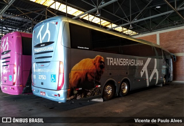 Transbrasiliana Transportes e Turismo 2750 na cidade de Goiânia, Goiás, Brasil, por Vicente de Paulo Alves. ID da foto: 7486863.