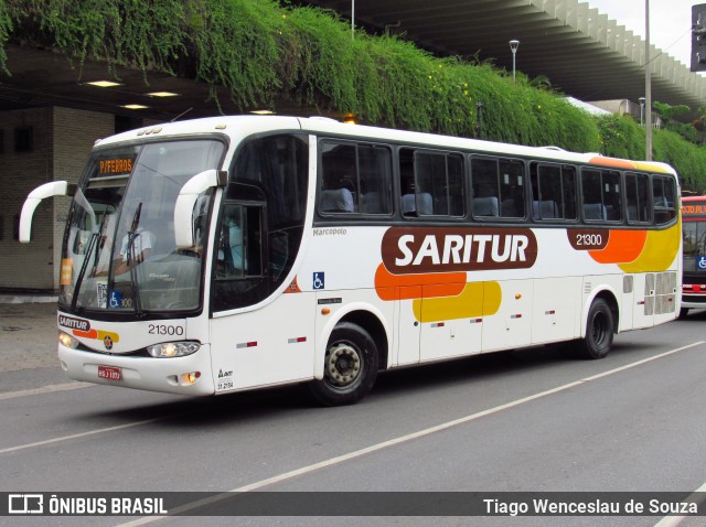 Saritur - Santa Rita Transporte Urbano e Rodoviário 21300 na cidade de Belo Horizonte, Minas Gerais, Brasil, por Tiago Wenceslau de Souza. ID da foto: 7486373.