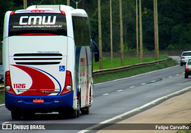 CMW Transportes 1126 na cidade de Atibaia, São Paulo, Brasil, por Felipe Carvalho. ID da foto: 7487206.