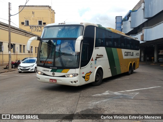 Empresa Gontijo de Transportes 14055 na cidade de São José do Rio Preto, São Paulo, Brasil, por Carlos Vinicius Estevão Menezes. ID da foto: 7511769.