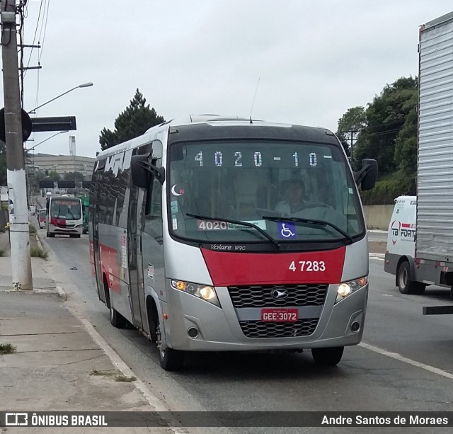 Pêssego Transportes 4 7283 na cidade de São Paulo, São Paulo, Brasil, por Andre Santos de Moraes. ID da foto: 7513708.