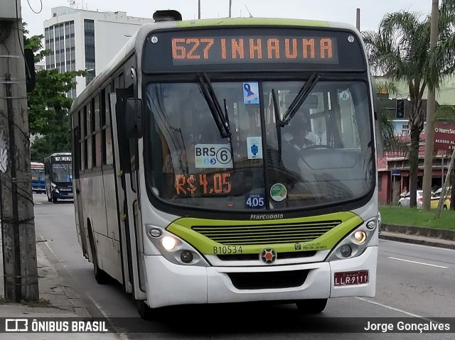 Viação Penha Rio B10534 na cidade de Rio de Janeiro, Rio de Janeiro, Brasil, por Jorge Gonçalves. Número da foto: #7514508.