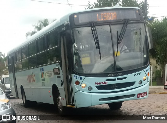 Empresa de Transporte Coletivo Viamão 8118 na cidade de Viamão, Rio Grande do Sul, Brasil, por Max Ramos. ID da foto: 7512989.