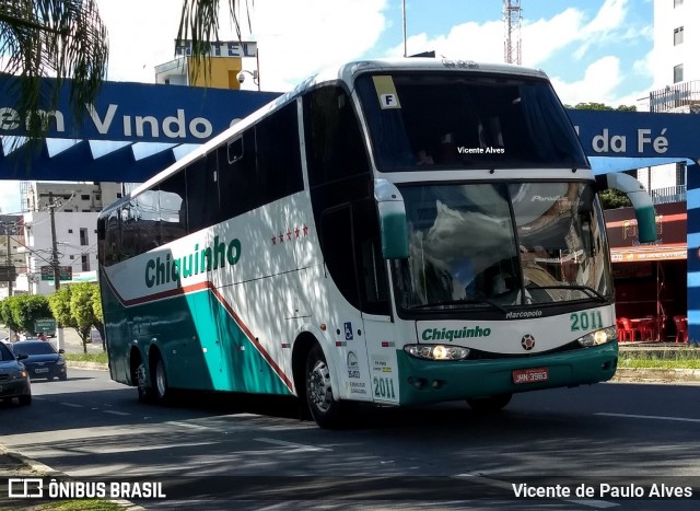 Chiquinho Transportes e Turismo 2011 na cidade de Aparecida, São Paulo, Brasil, por Vicente de Paulo Alves. ID da foto: 7513136.