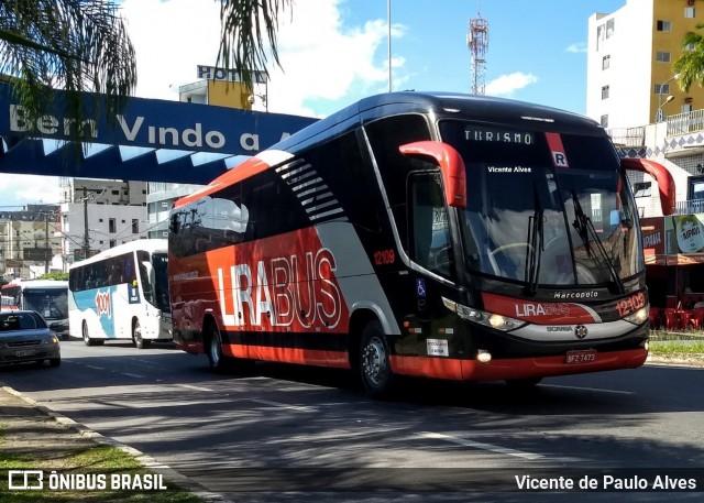 Lirabus 12109 na cidade de Aparecida, São Paulo, Brasil, por Vicente de Paulo Alves. ID da foto: 7513180.