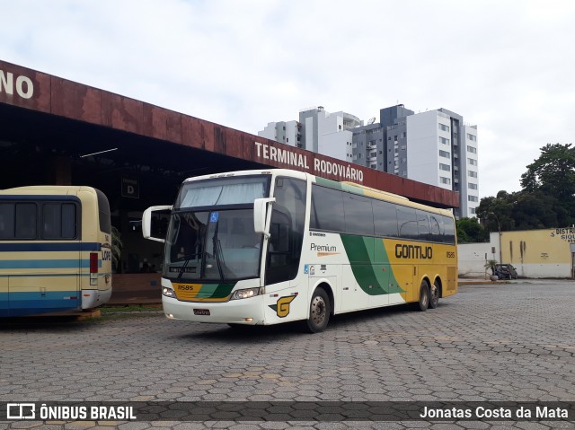 Empresa Gontijo de Transportes 11585 na cidade de Coronel Fabriciano, Minas Gerais, Brasil, por Jonatas Costa da Mata. ID da foto: 7513007.