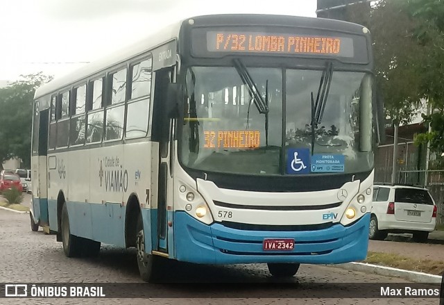 Empresa de Transporte Coletivo Viamão 578 na cidade de Viamão, Rio Grande do Sul, Brasil, por Max Ramos. Número da foto: #7512994.