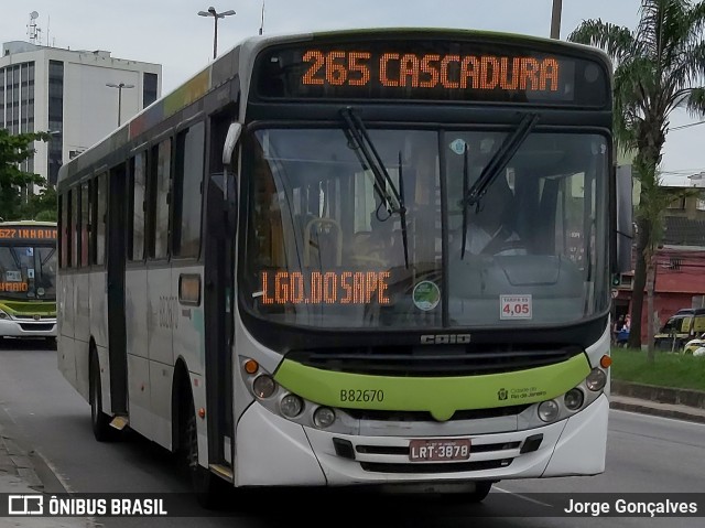 Transportes Estrela B82670 na cidade de Rio de Janeiro, Rio de Janeiro, Brasil, por Jorge Gonçalves. Número da foto: #7514489.