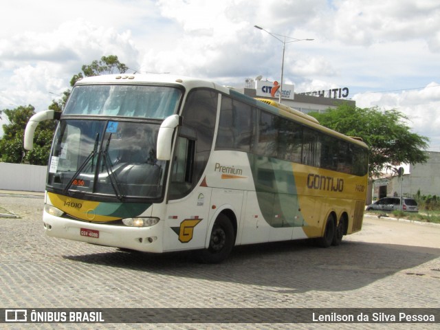 Empresa Gontijo de Transportes 14010 na cidade de Caruaru, Pernambuco, Brasil, por Lenilson da Silva Pessoa. ID da foto: 7514305.