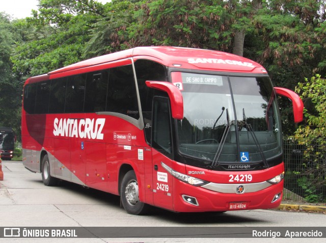 Viação Santa Cruz 24219 na cidade de São Paulo, São Paulo, Brasil, por Rodrigo  Aparecido. Número da foto: #7513837.