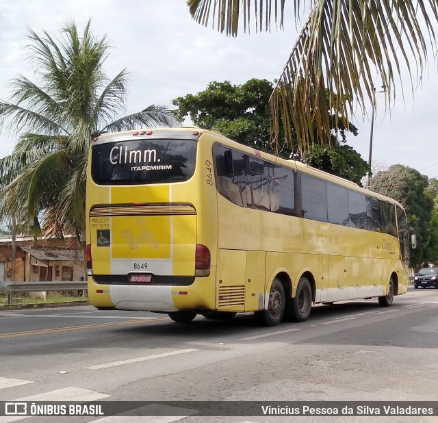 Viação Itapemirim 8649 na cidade de Campos dos Goytacazes, Rio de Janeiro, Brasil, por Vinicius Pessoa da Silva Valadares. ID da foto: 7516853.